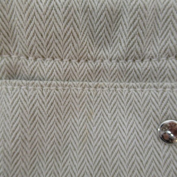 HERMES Fourbi Pouch 25 mini bag canvas Beige Natural - Picture 7 of 10